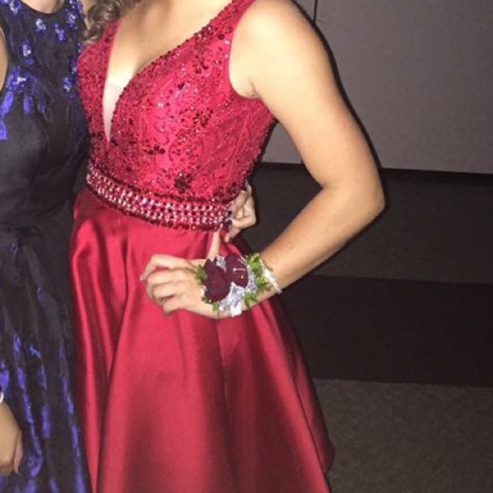 Red Morilee by Madison Gardner Homecoming Dress